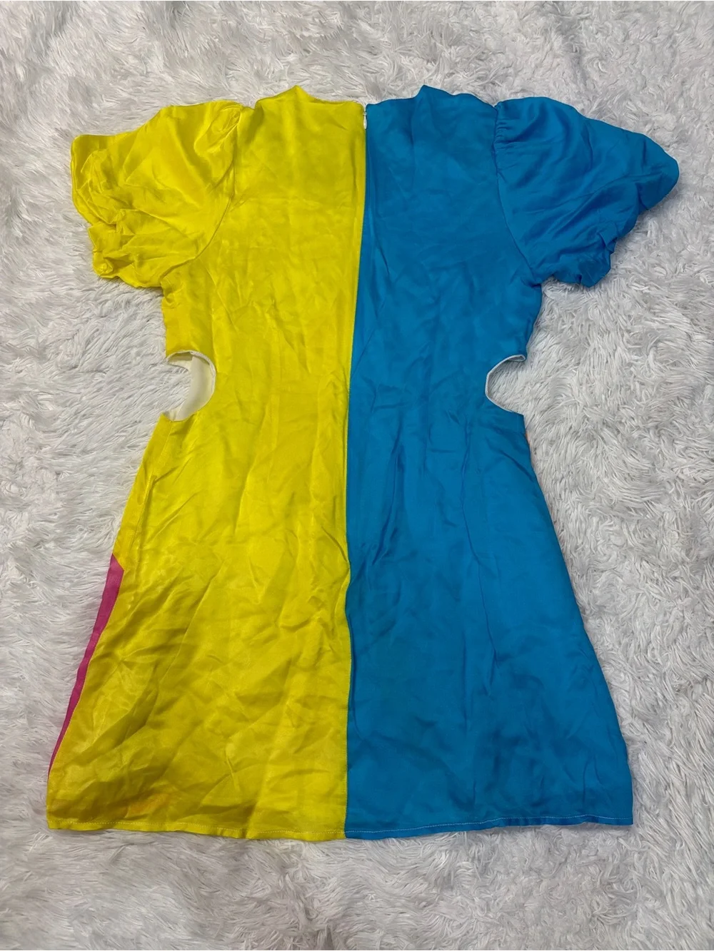 Olivia Rubin Mathilde Colourblock Mini Dress - Picture 6 of 7